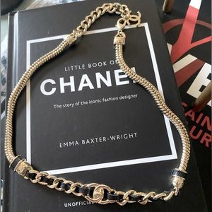 AUTHENTIC CHANEL CC Lambskin Leather Choker